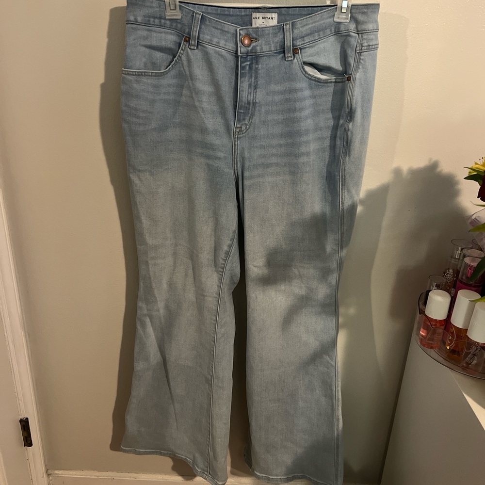 Lane Bryant Light Blue Flare Jeans - Picture 1 of 4